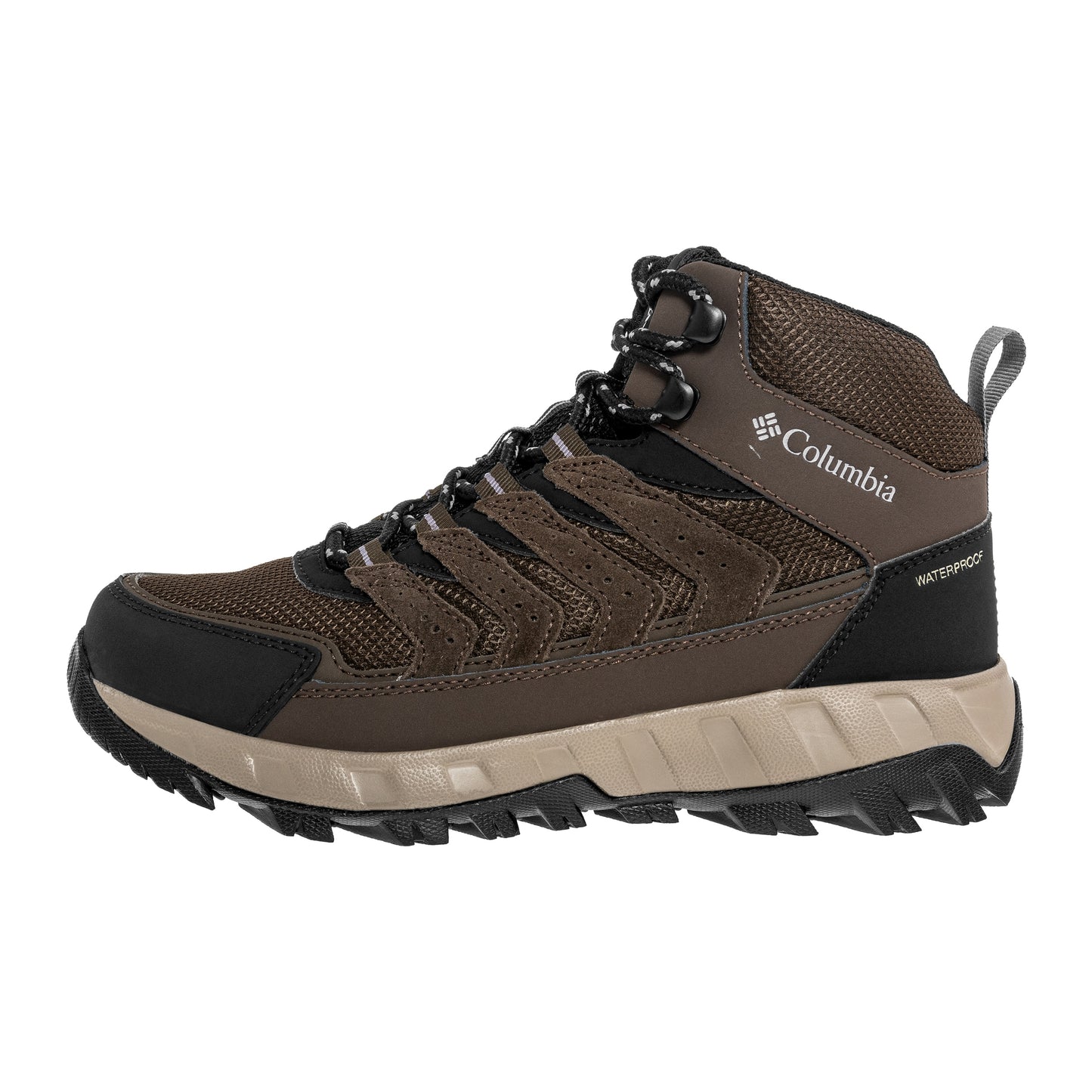 Buty damskie Columbia Strata Trail Mid Waterproof - Cordovan/Granite Purple