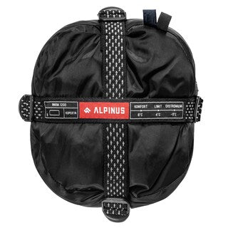 Śpiwór Alpinus Warm 1200 Granatowy - prawy