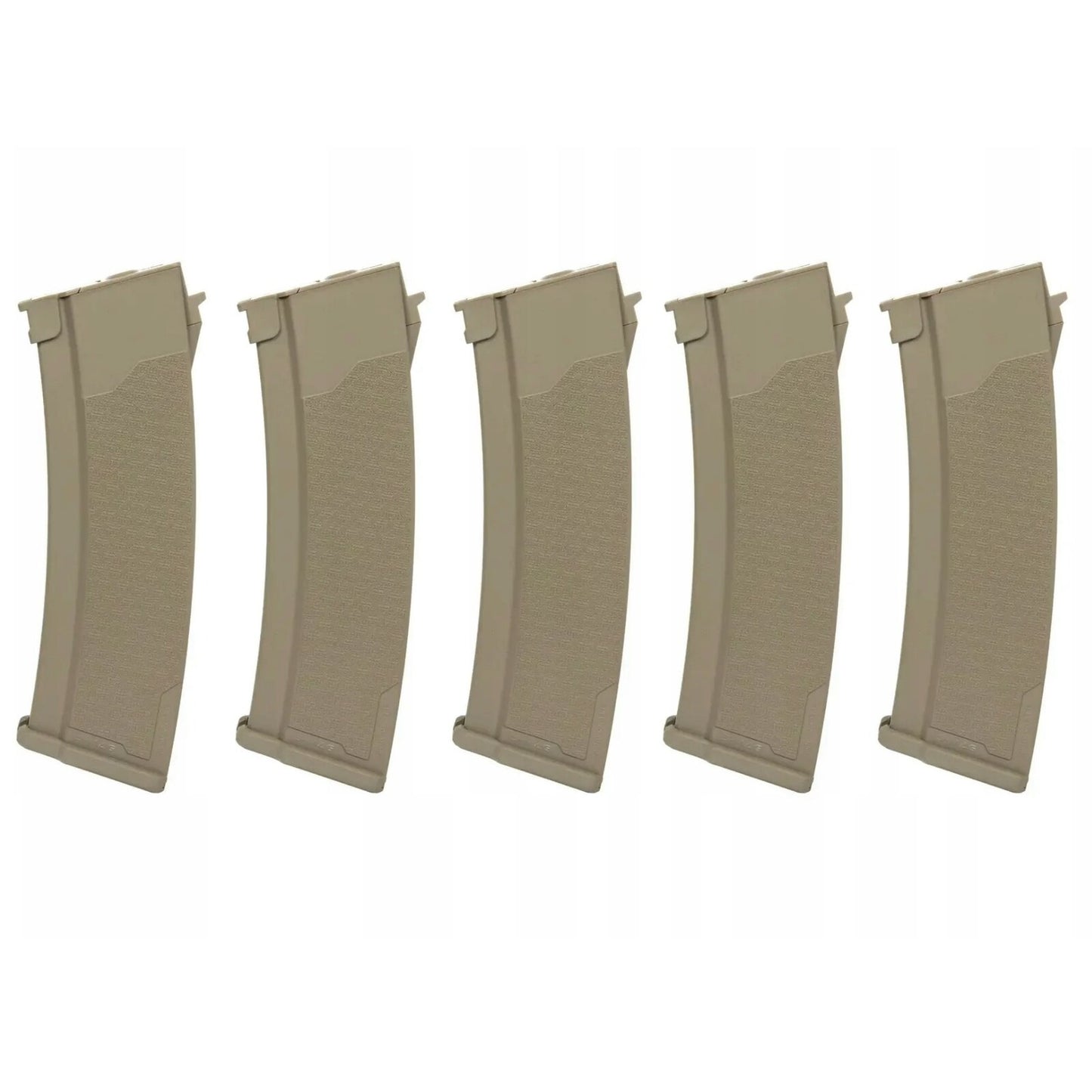 Zestaw 5 magazynków Hi-Cap Specna Arms S-Mag do replik z serii J - Tan