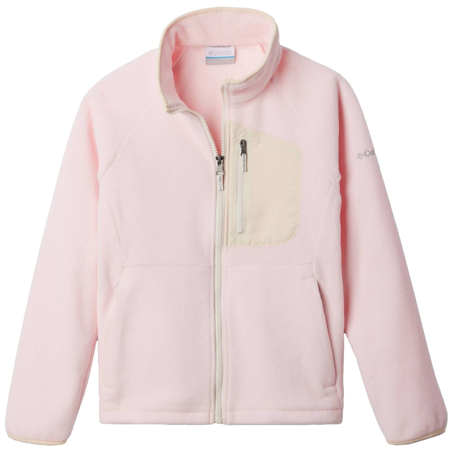 Polar dziecięcy Columbia Youth Fast Trek IV Full Zip - Satin Pink/Chalk
