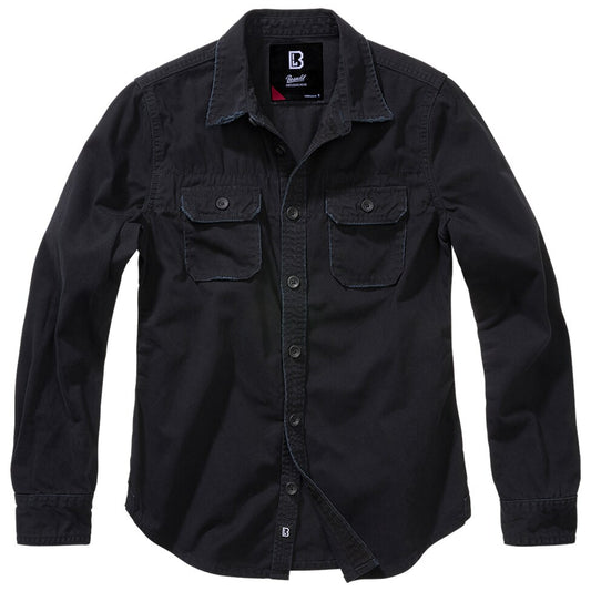 Koszula damska Brandit Vintageshirt Long Sleeve - Black