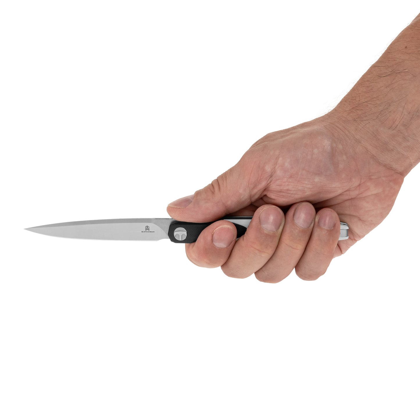Nóż składany Bestechman Lanza G10 - White/Black