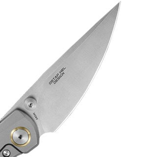 Nóż składany Bestech Knives Lito - Satin/Titanium Natural Canvas Micarta