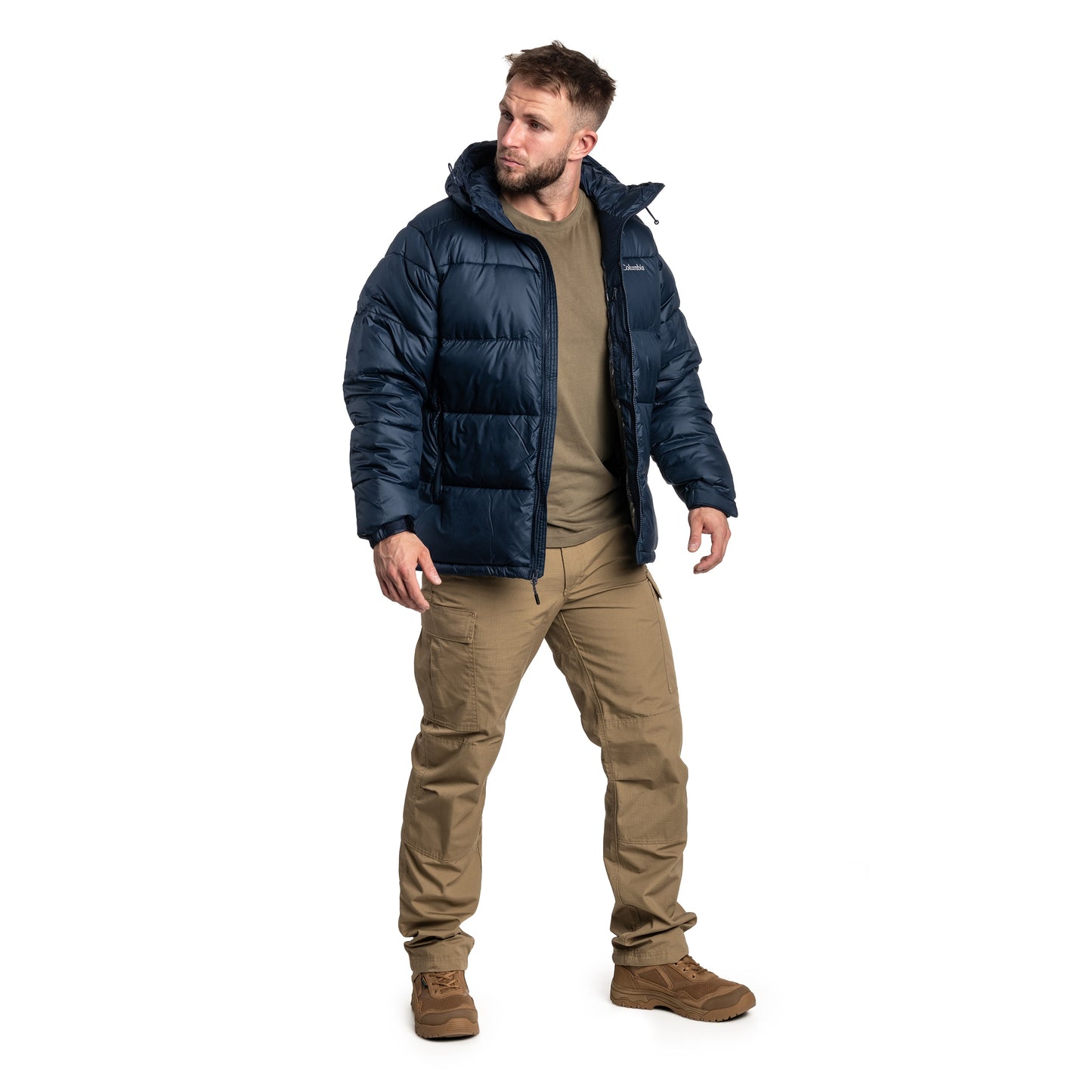 Kurtka Columbia Pike Lake II Hooded - Collegiate Navy