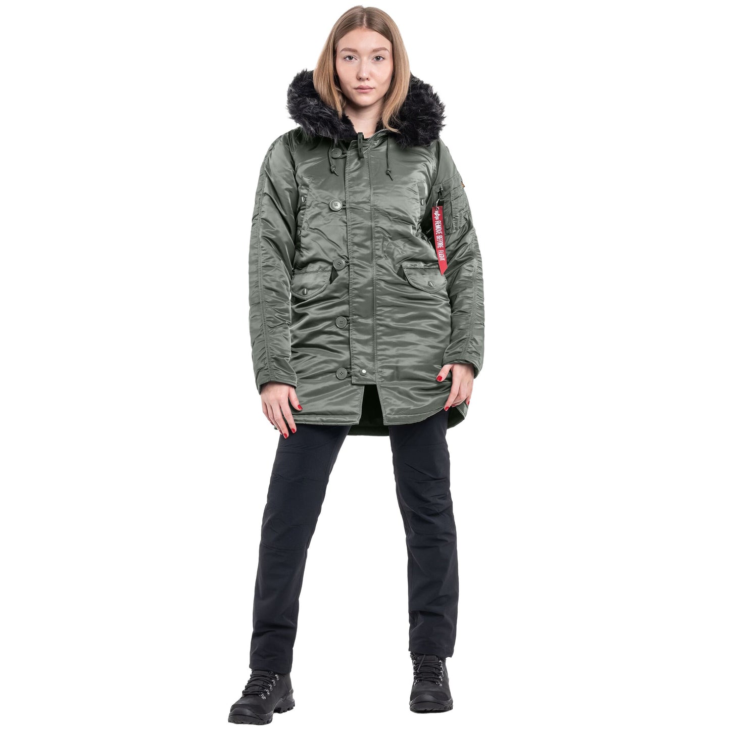 Kurtka damska Alpha Industries N3B VF 59 - Vintage Green/Black