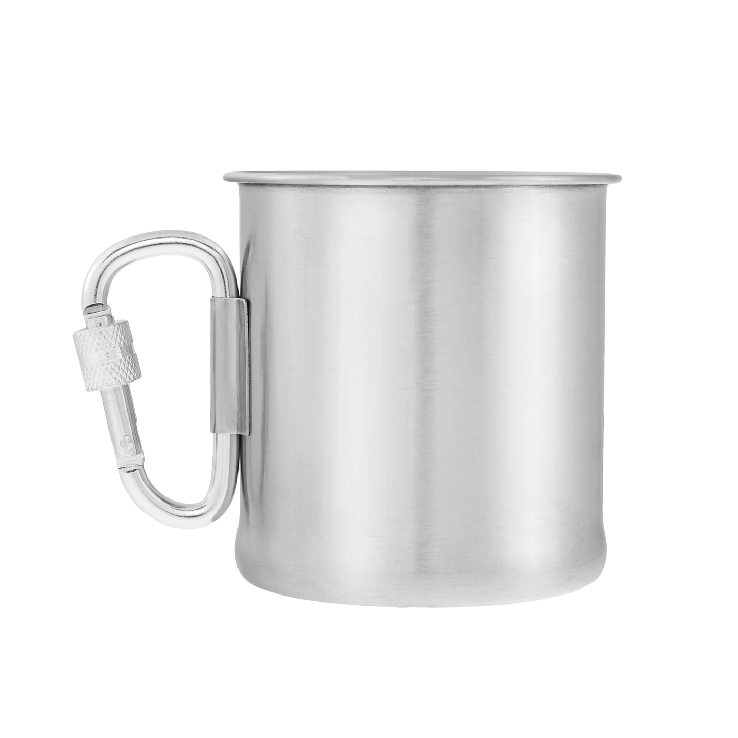 Kubek stalowy Mil-Tec z karabinkiem 250 ml