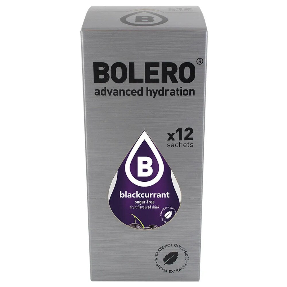 Napój w proszku Bolero Blackcurrant ze stewią 9 g - 12 szt.