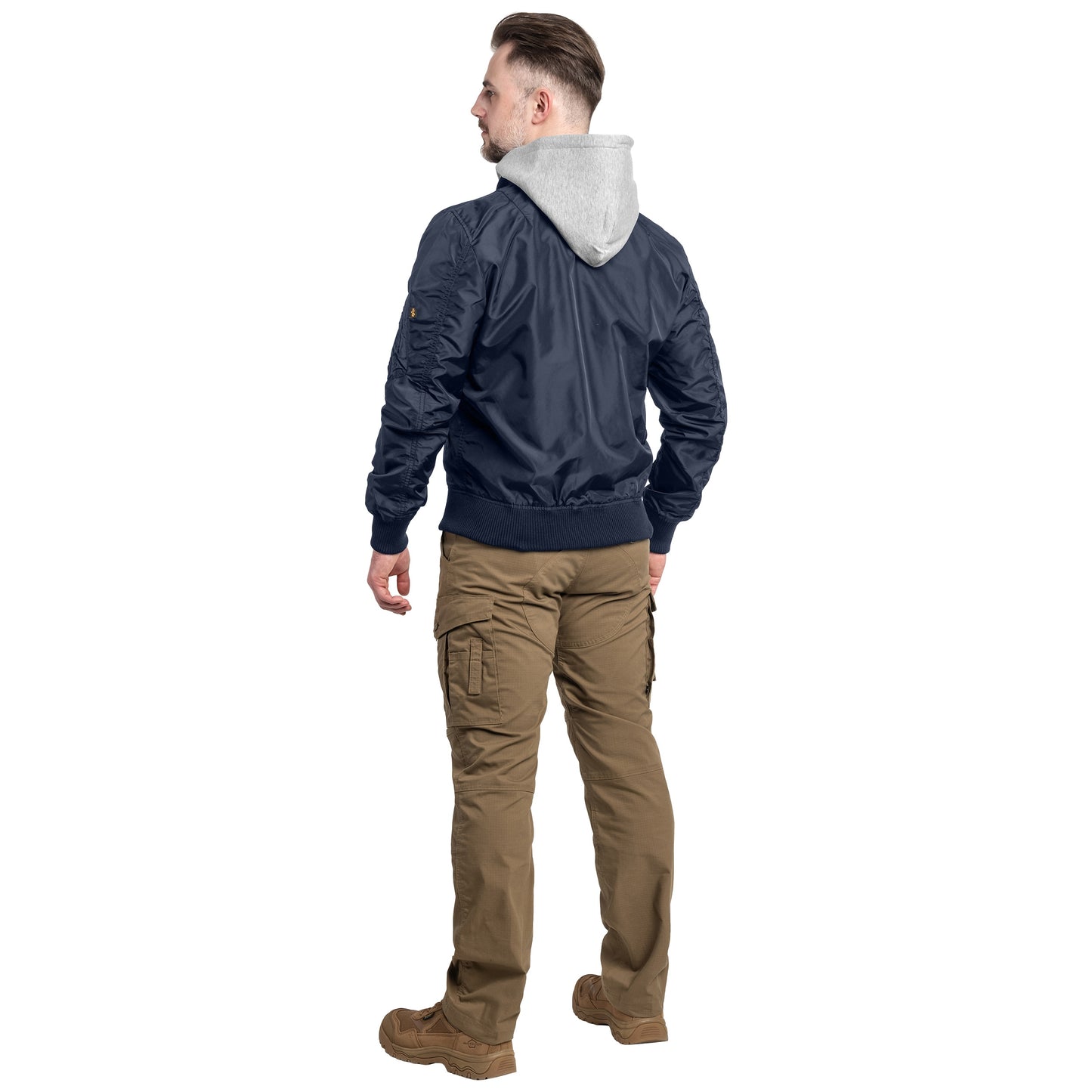 Kurtka Alpha Industries MA-1 TT Hood - Replica Blue