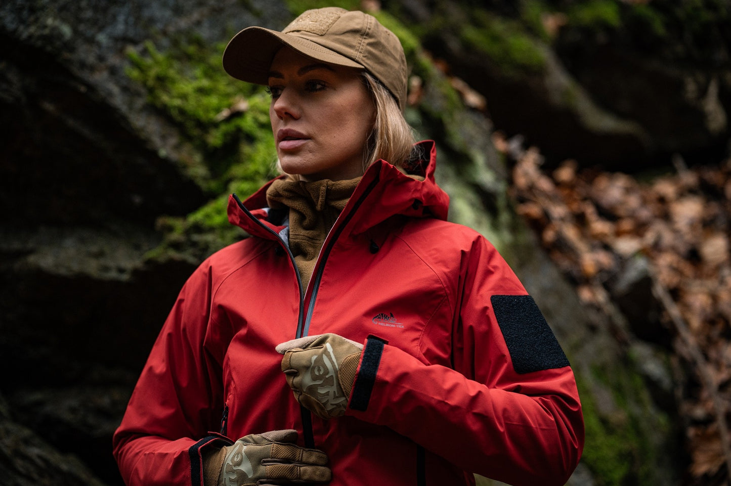 Kurtka damska Helikon Squall Hardshell - Crimson Sky