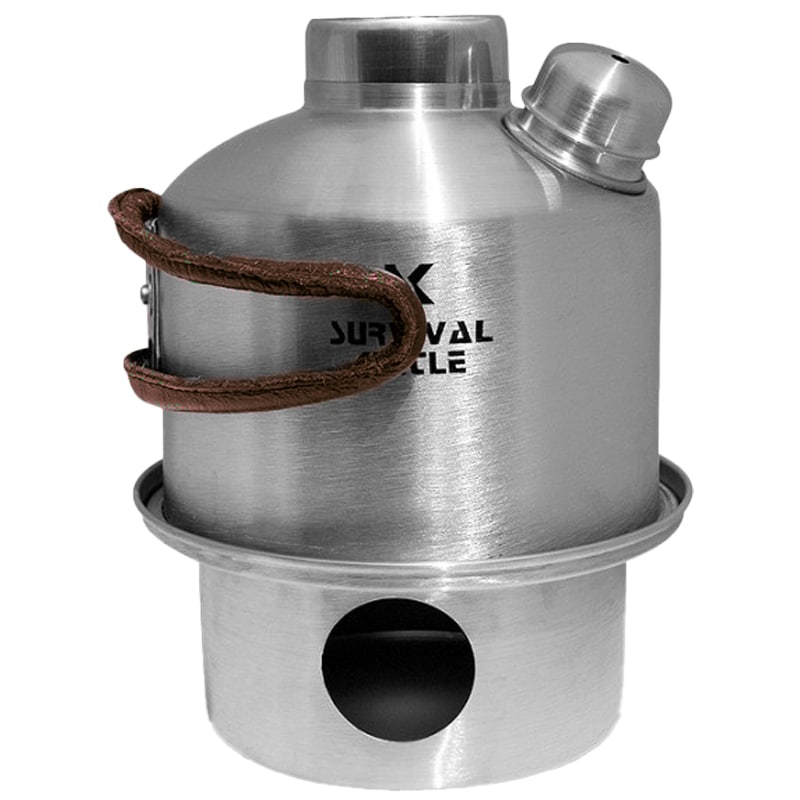 Czajnik turystyczny Survival Kettle Silver Mini Steel - 0,4l