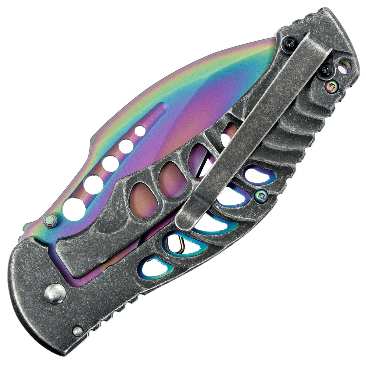 Nóż składany Joker Spring Assisted Rainbow