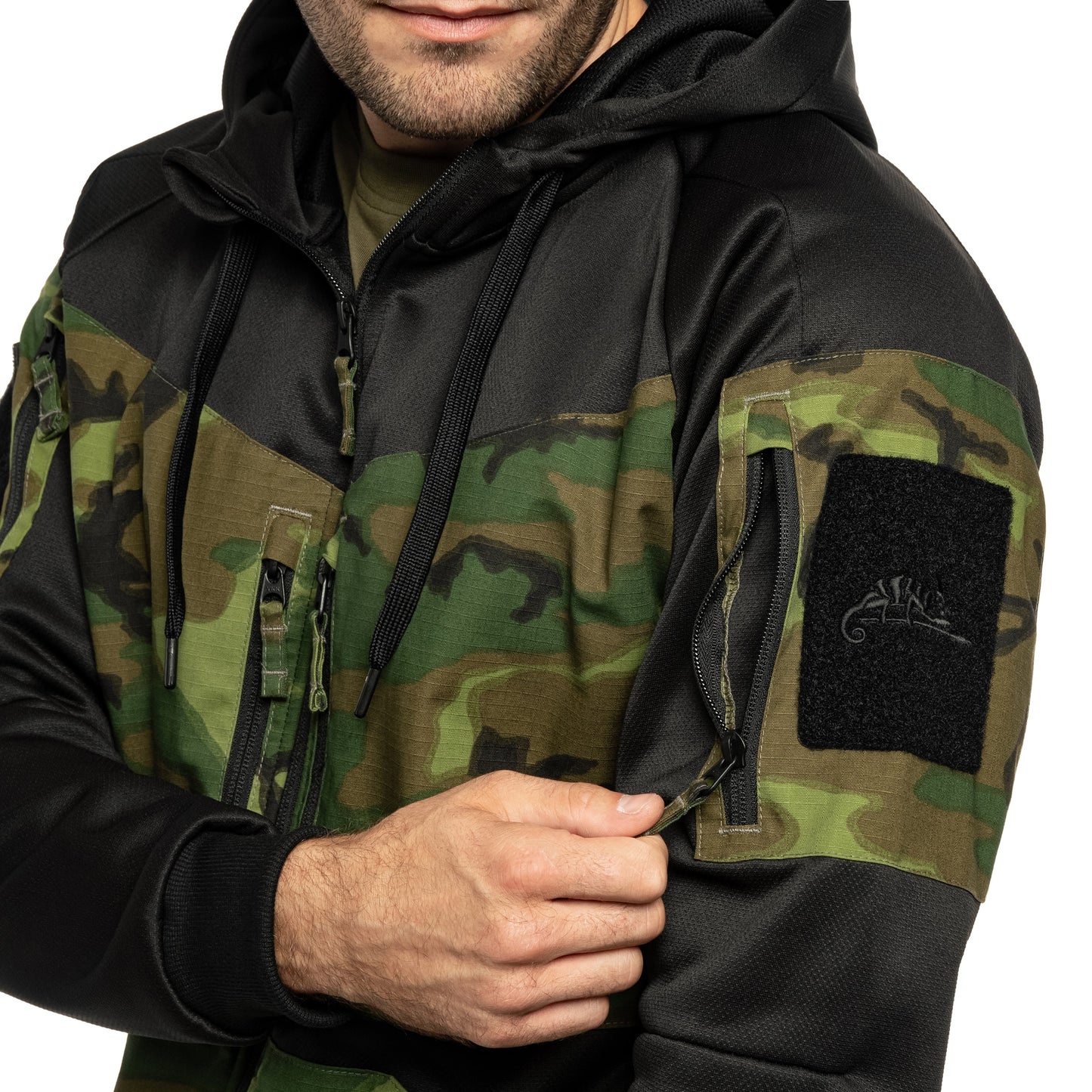 Bluza Helikon Rogue Hoodie - Black/ERDL