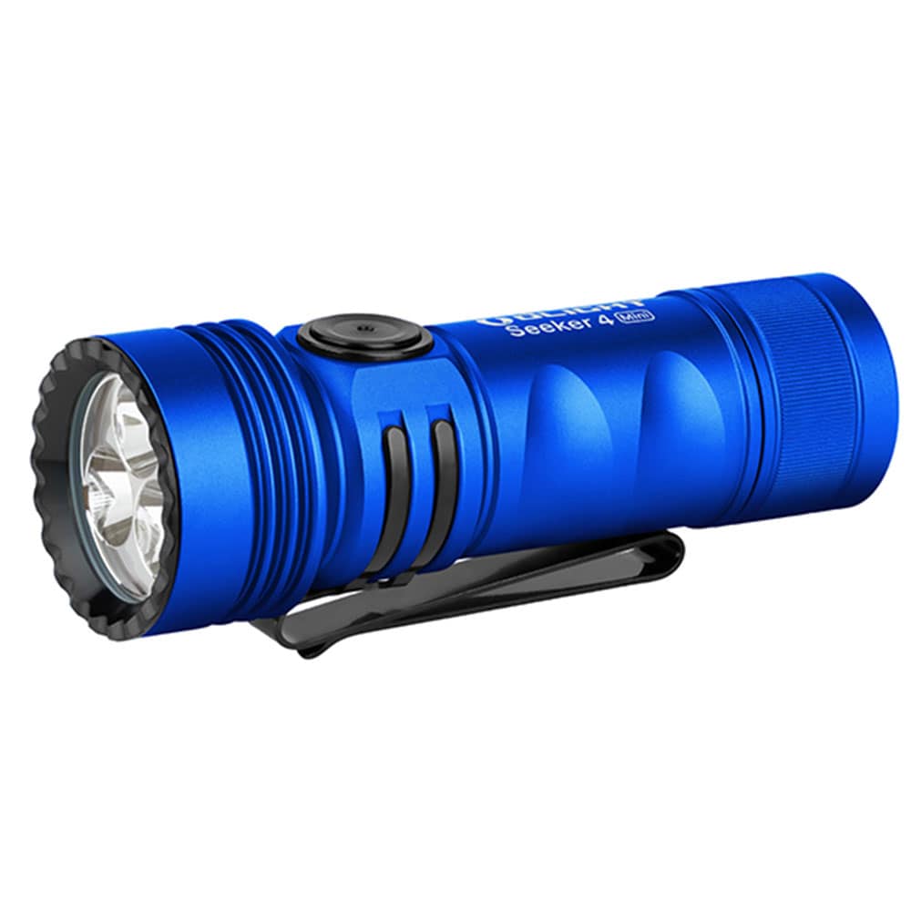 Latarka taktyczna Olight Seeker 4 Mini Cool White Blue - 1200 lumenów