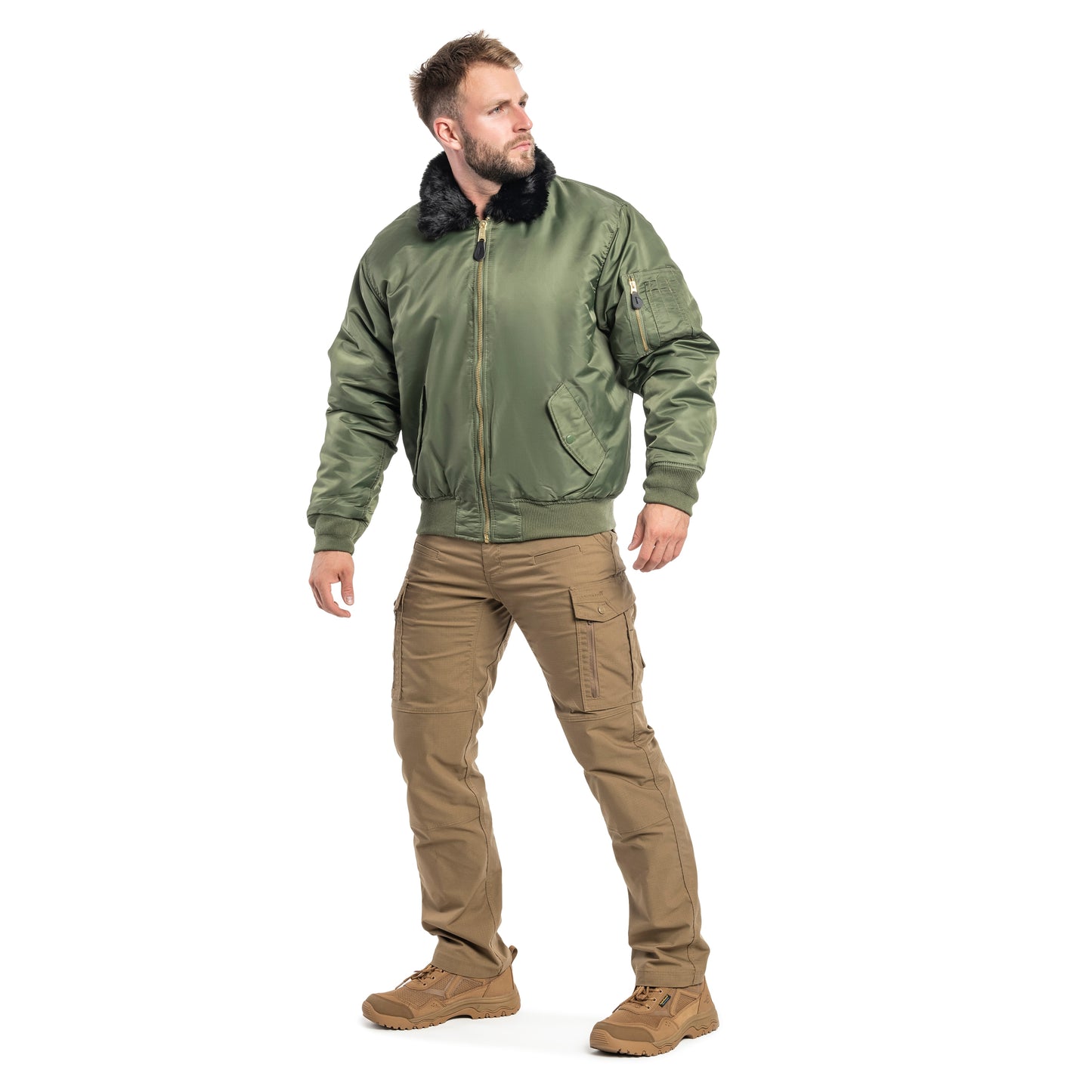 Kurtka Brandit MA2 Fur Collar - Olive