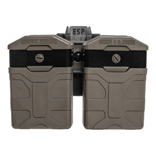 Podwójna ładownica obrotowa ESP z montażem UBC-08 na magazynki AR-15 - Olive Drab