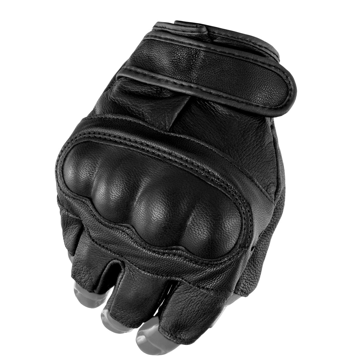 Rękawice taktyczne bez palców Mil-Tec Leather - Black