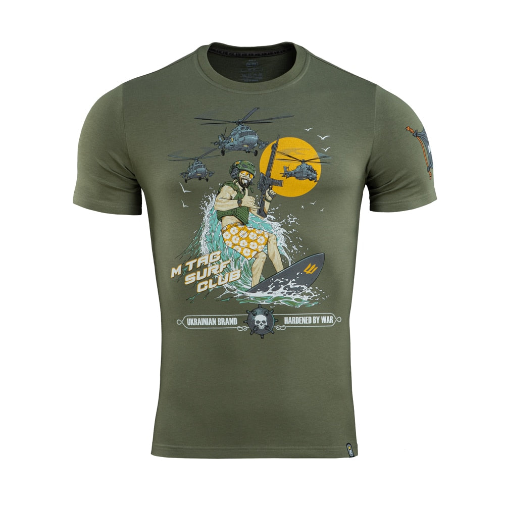 Koszulka T-shirt M-Tac Surf Club - Light Olive