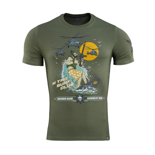 Koszulka T-shirt M-Tac Surf Club - Light Olive