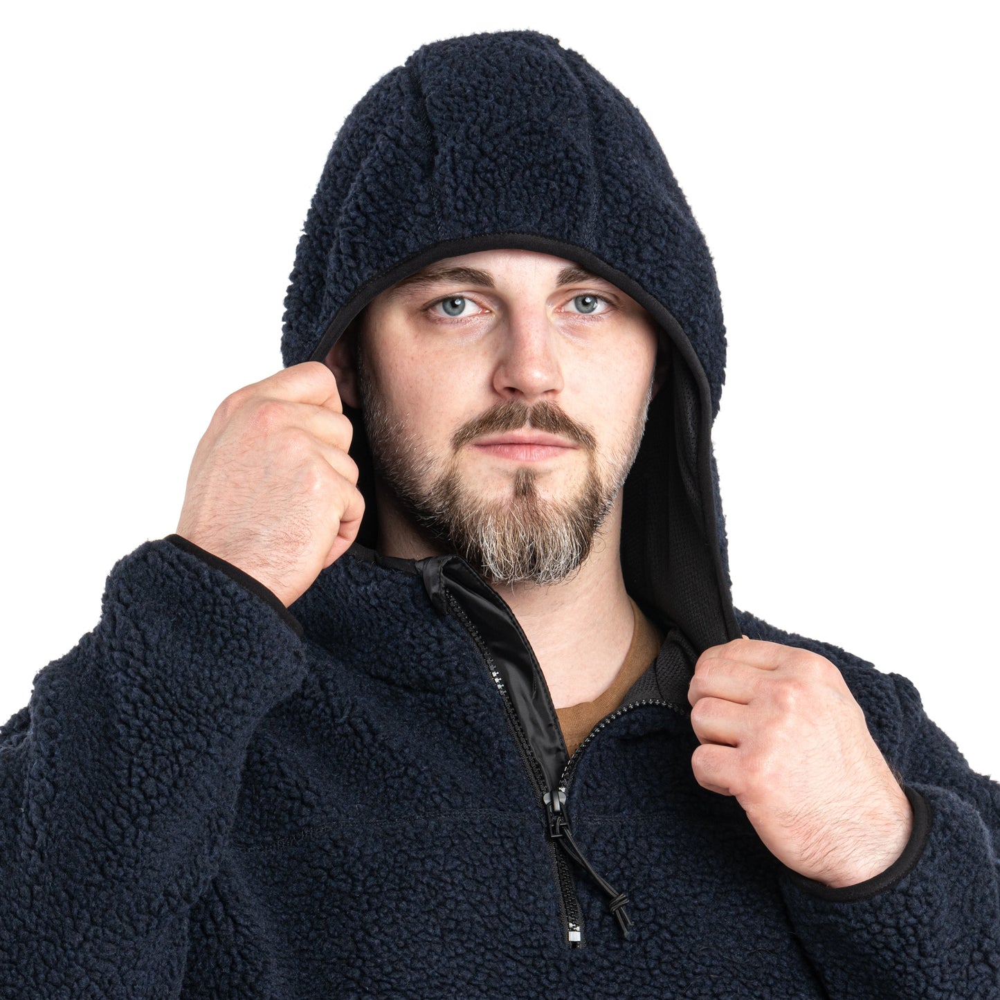 Polar Brandit Teddyfleece Worker Pullover - Navy