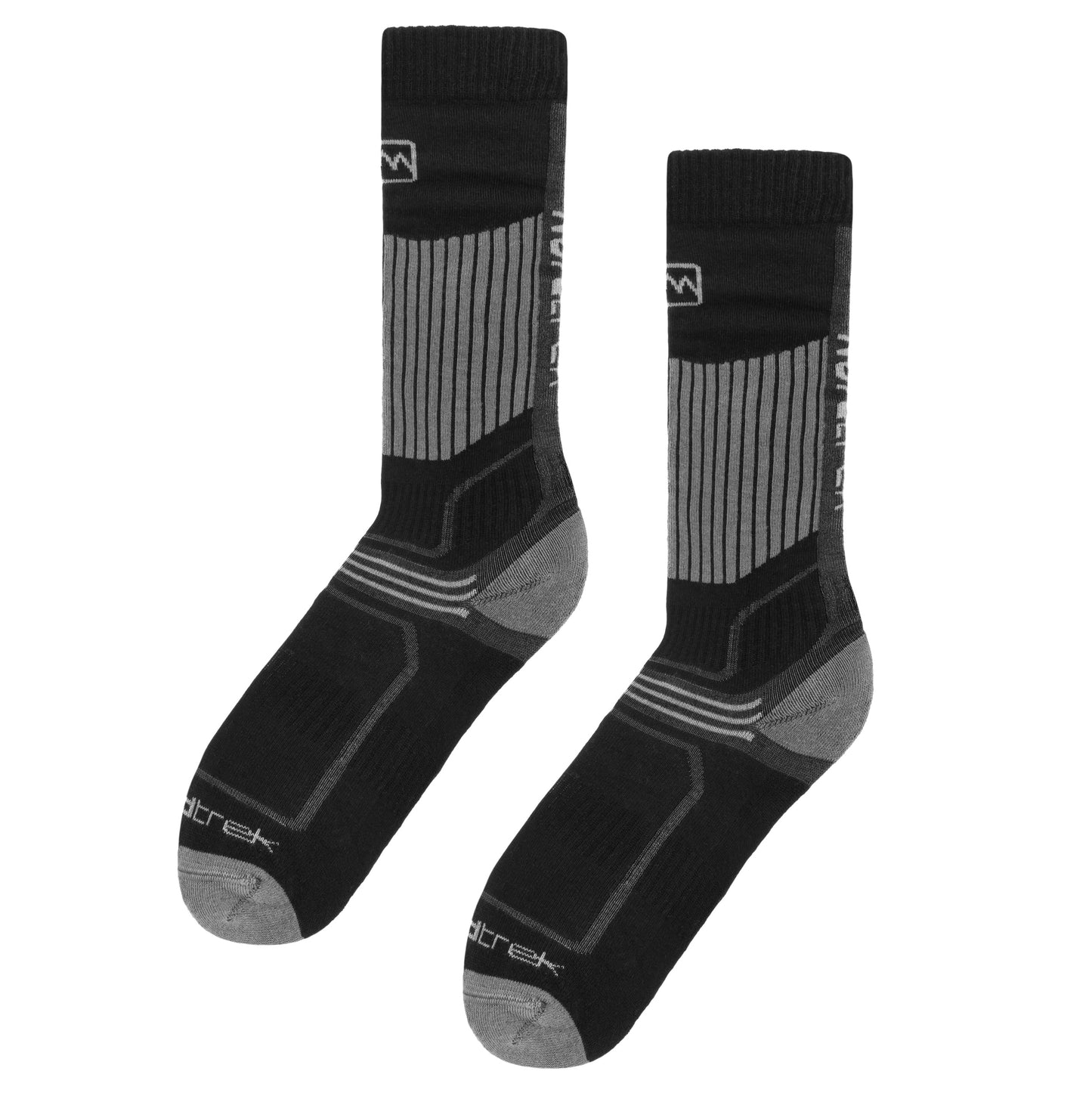 Skarpety FreeNord Kobuk Ski Socks - Black/Grey