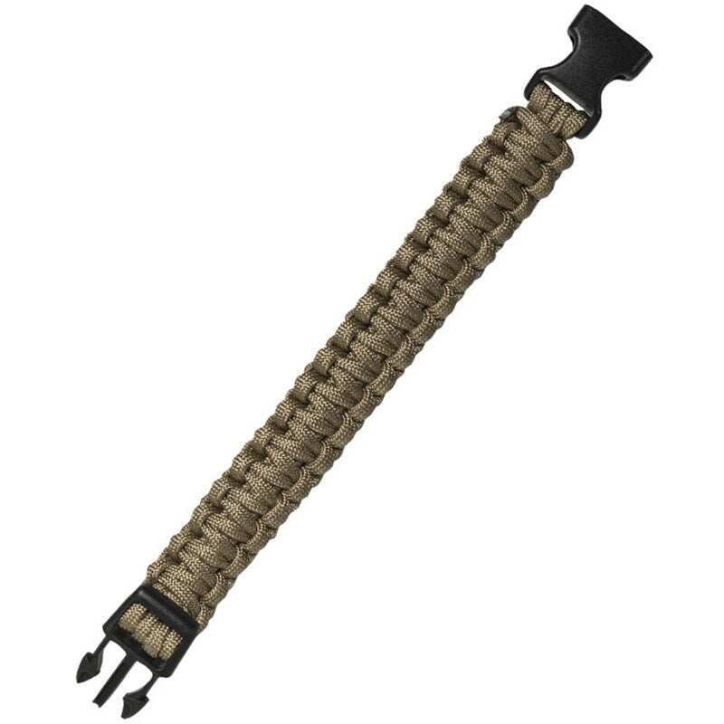 Bransoletka Paracord Mil-Tec klamra 22 mm - Coyote