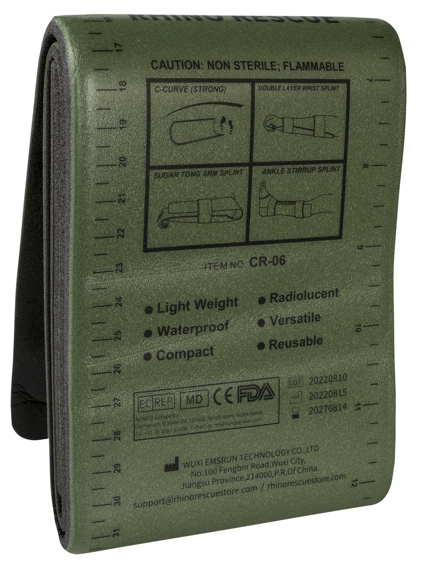 Szyna usztywniająca Rhino Rescue Splint 36" - Olive