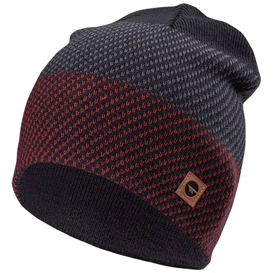 Czapka zimowa Hi-Tec Rolo - Black/Merlot