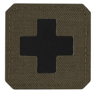 Naszywka medyczna M-Tac Medic Cross Laser Cut - Ranger Green/Black
