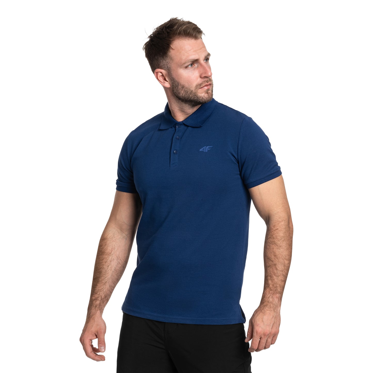 Koszulka polo 4F M366 - Granatowa
