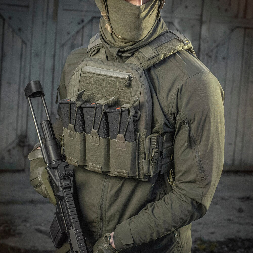Kamizelka taktyczna typu Plate Carrier M-Tac Cuirass QRS Ranger Green - na płyty rozmiar S/M