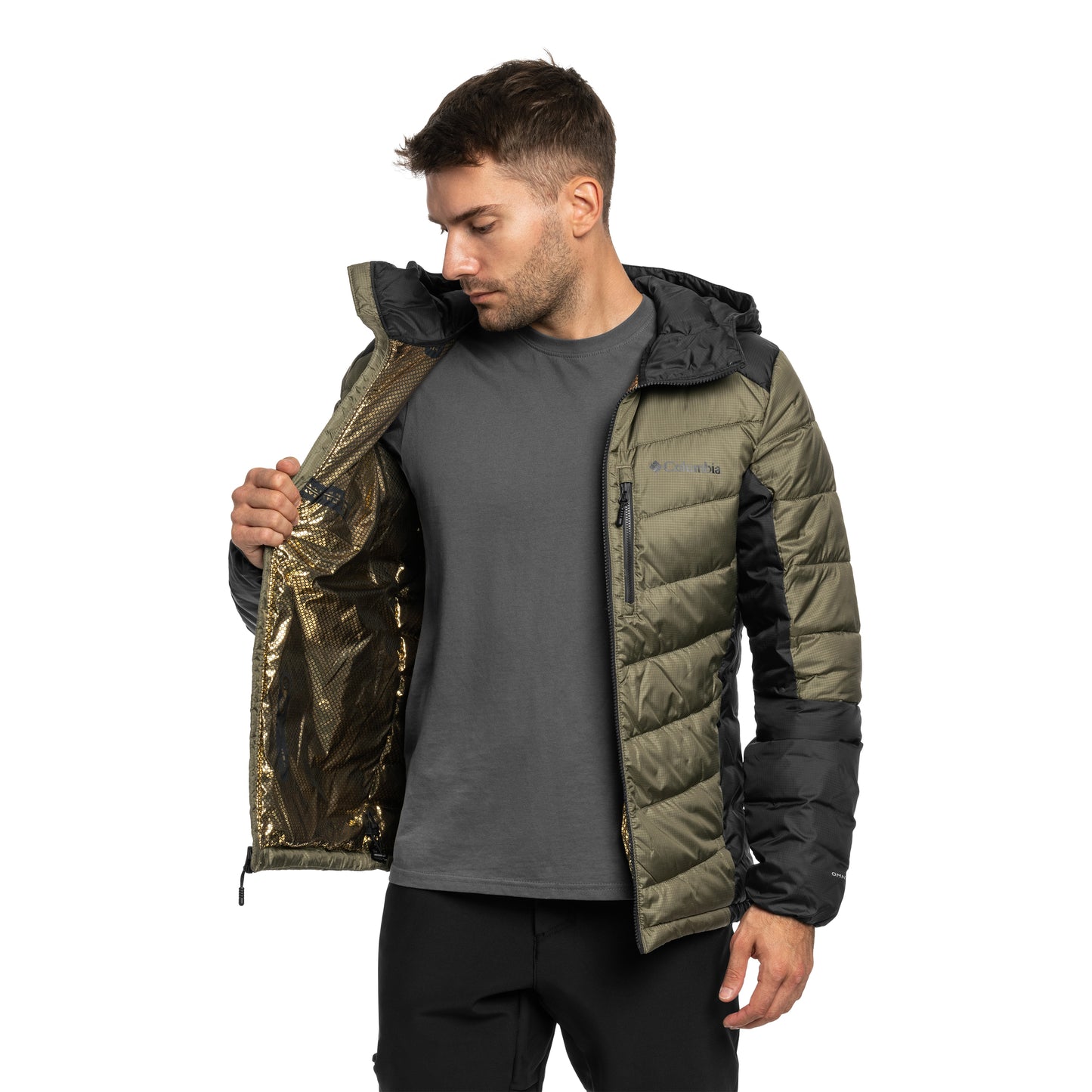 Kurtka Columbia Labyrinth Loop II Insulated Hooded - Stone Green/Shark