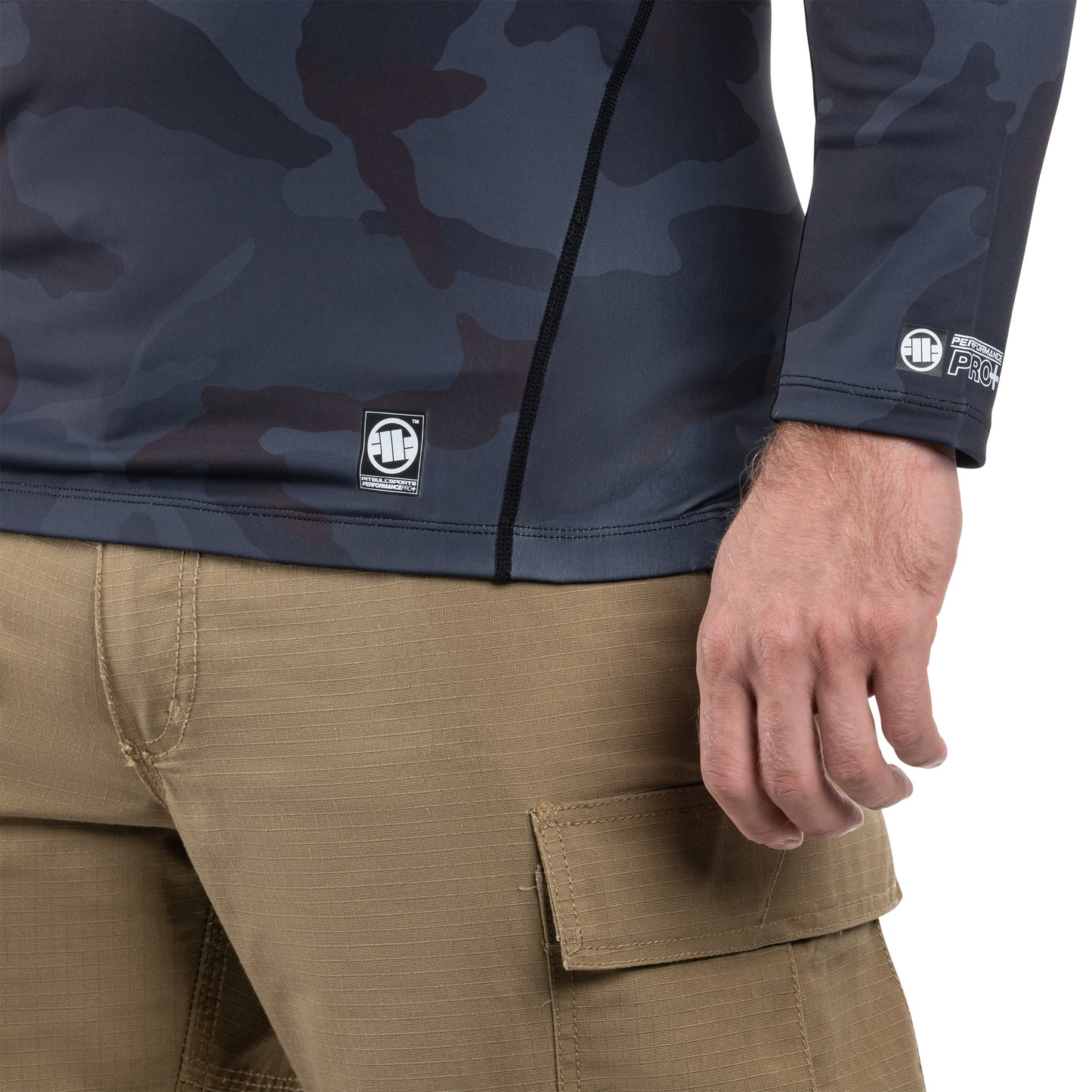 Koszulka termoaktywna Pitbull LongSleeve Rashguard ADCC - Camo
