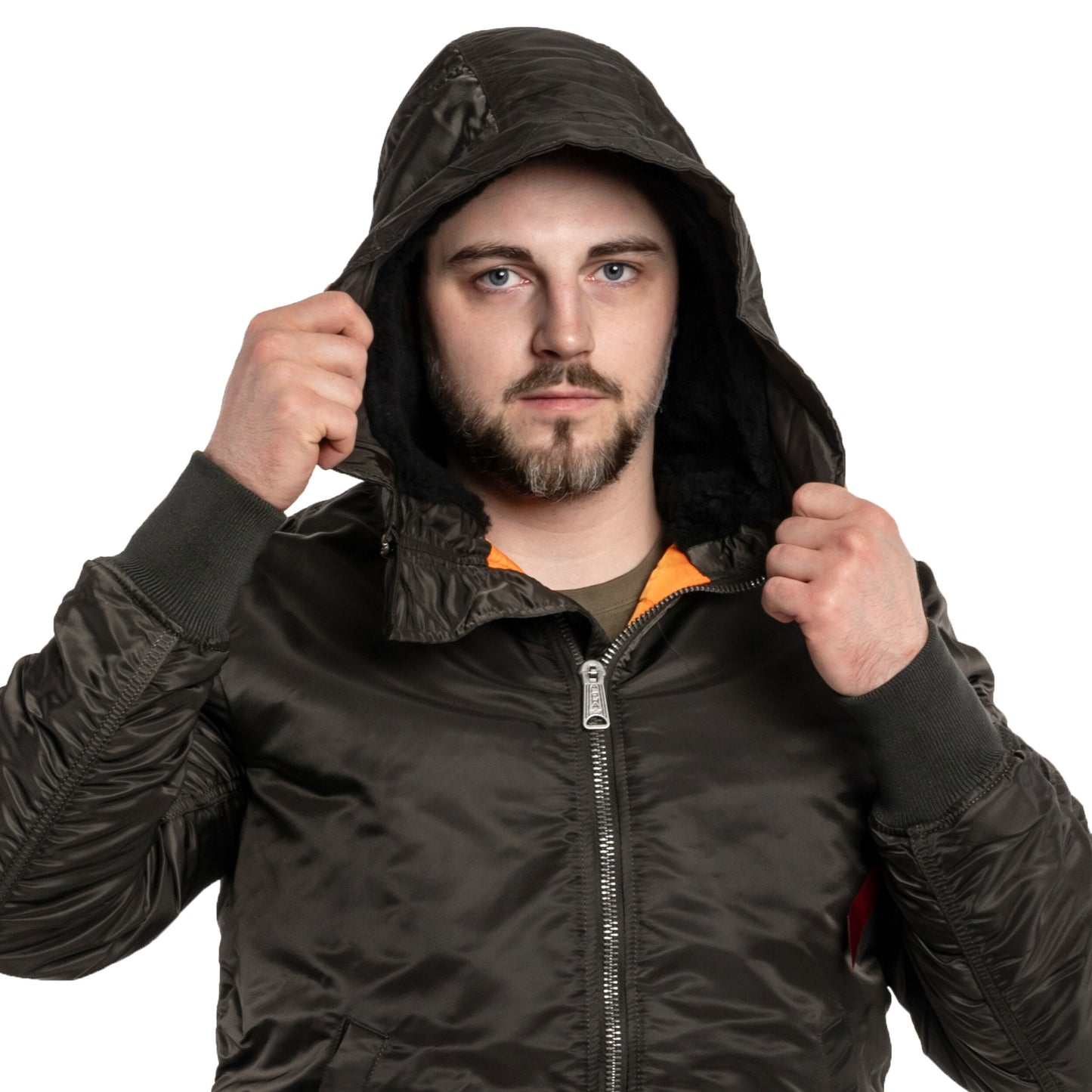 Kurtka Alpha Industries MA-1 Hooded - Black Olive