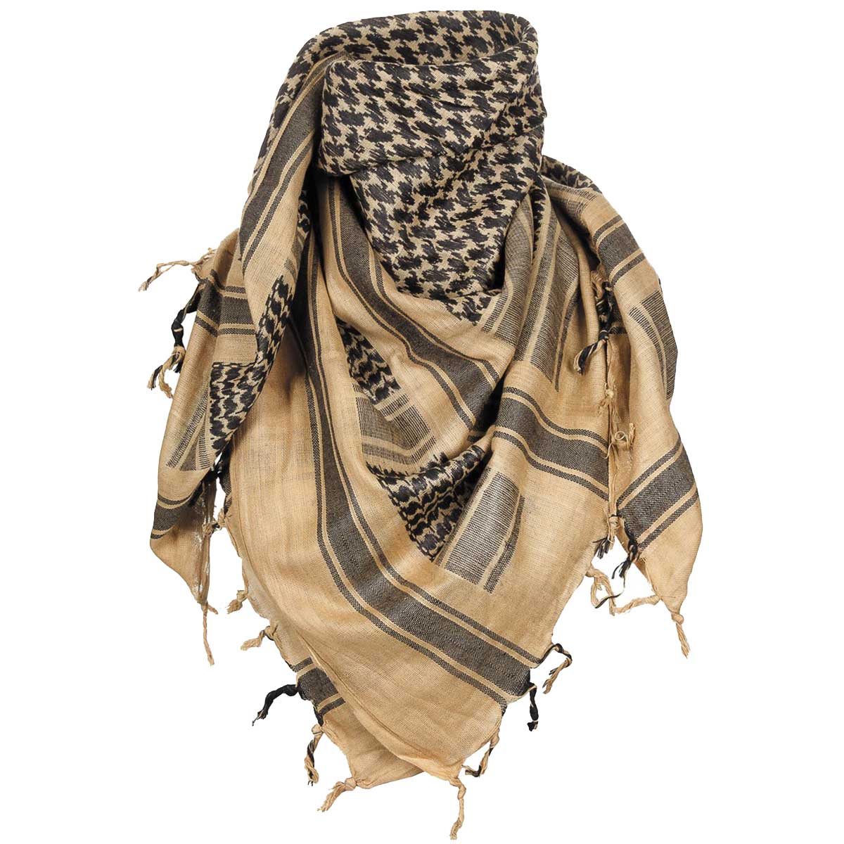 Arafatka chusta ochronna MFH Shemagh - Sand/Black