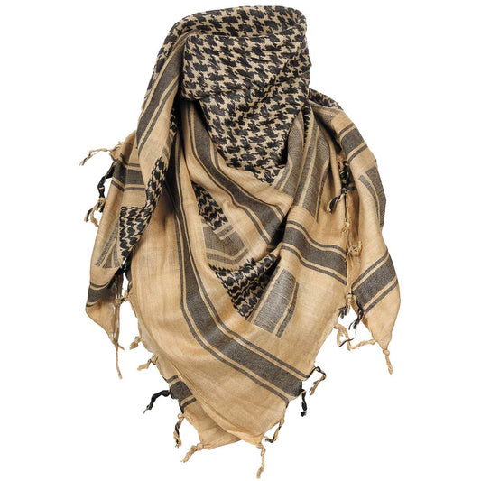 Arafatka chusta ochronna MFH Shemagh - Sand/Black