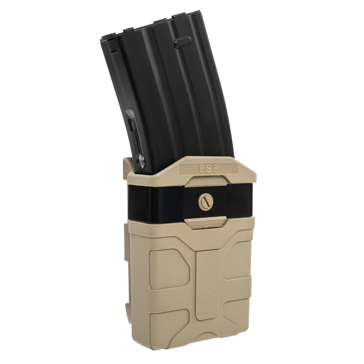 Ładownica obrotowa ESP z montażem UBC-07 na magazynek AR-15 MOLLE - Khaki