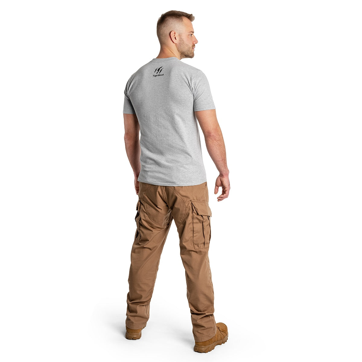Koszulka T-shirt TigerWood Róża Wiatrów - Szara