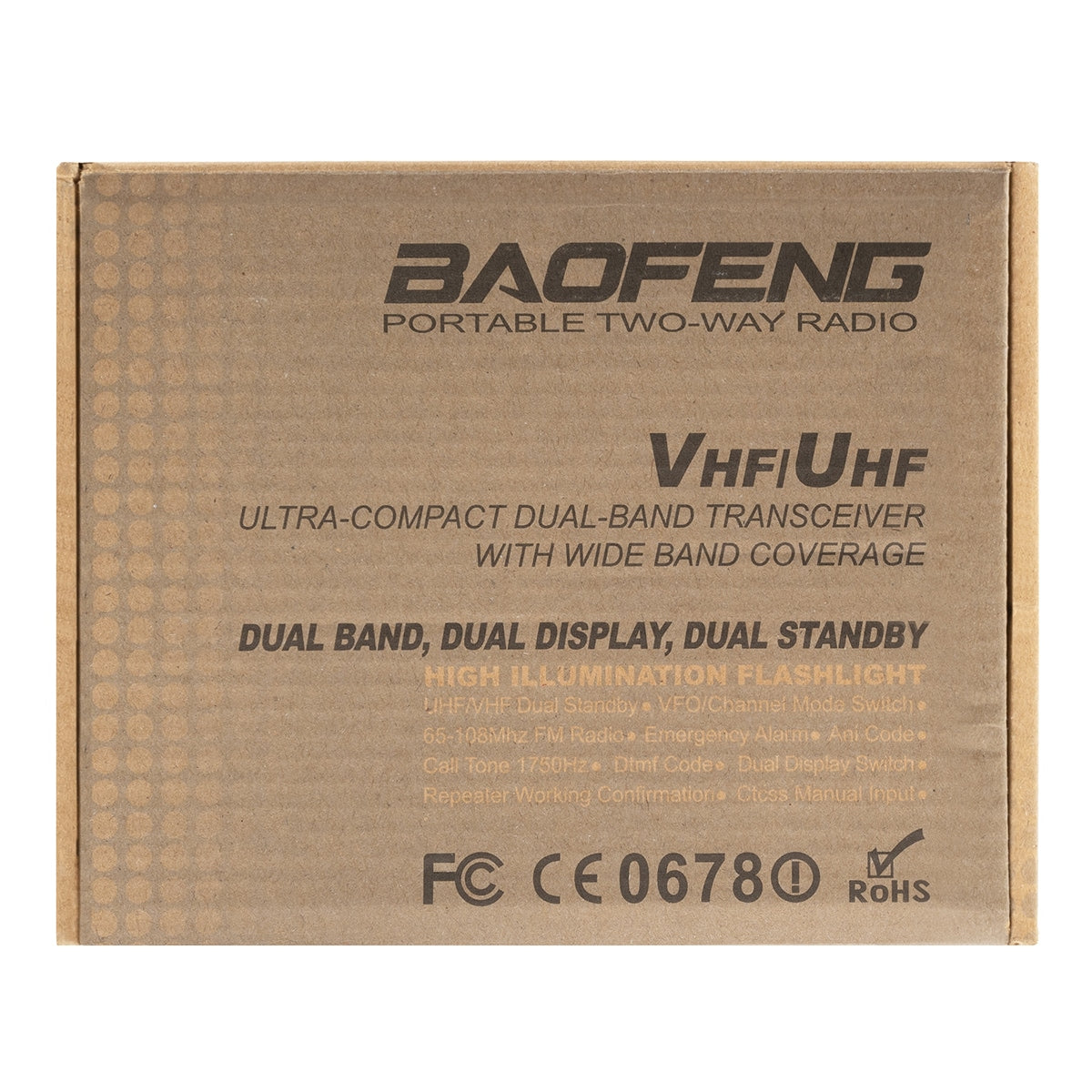 Radiotelefon Baofeng UV-5R HTQ 5W 3800 mAh