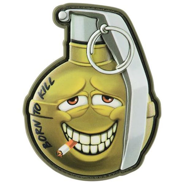 Naszywka M-Tac Born To Kill v2 M67 3D PVC - Yellow/Silver