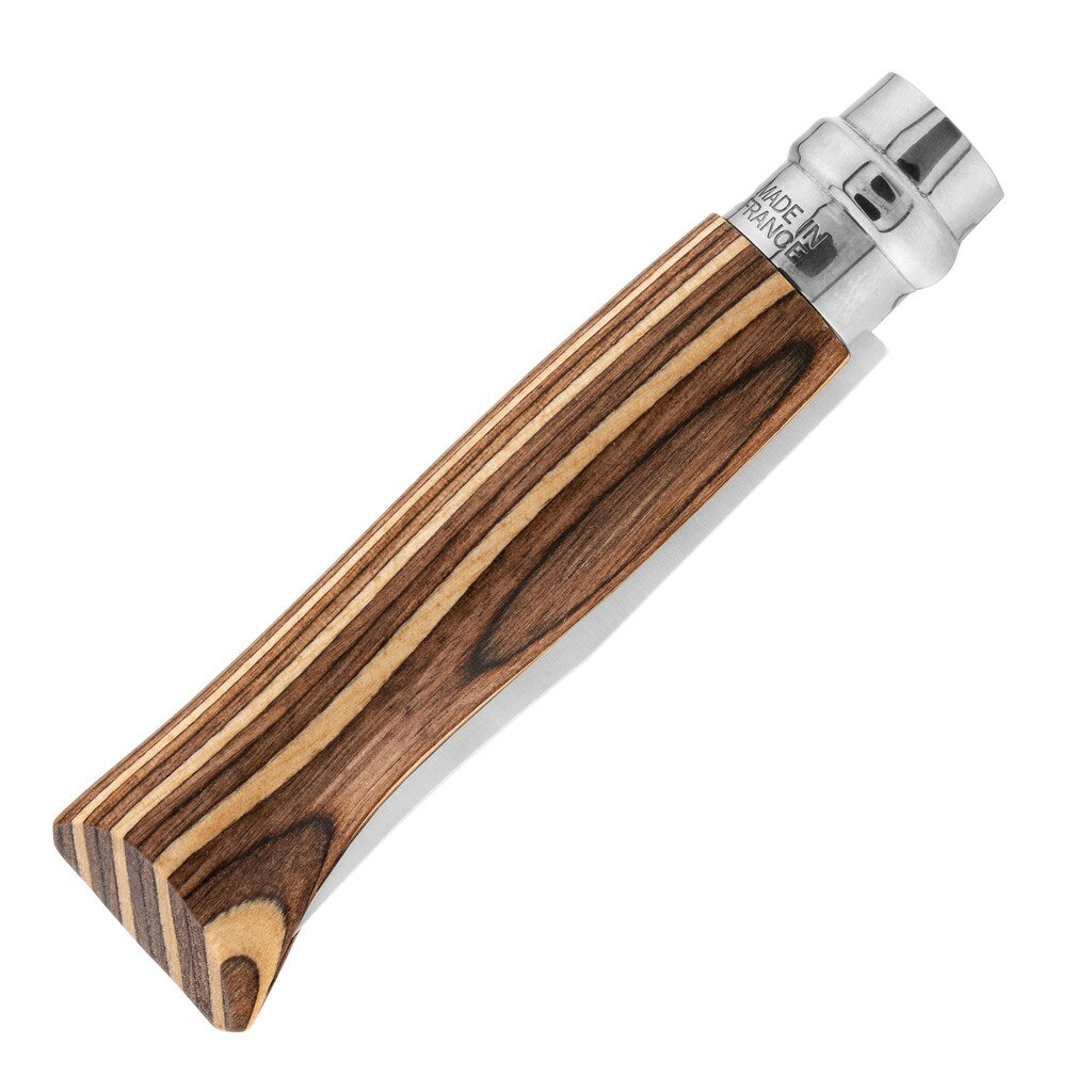 Nóż składany Opinel No.8 Laminated Inox - Brown Natural