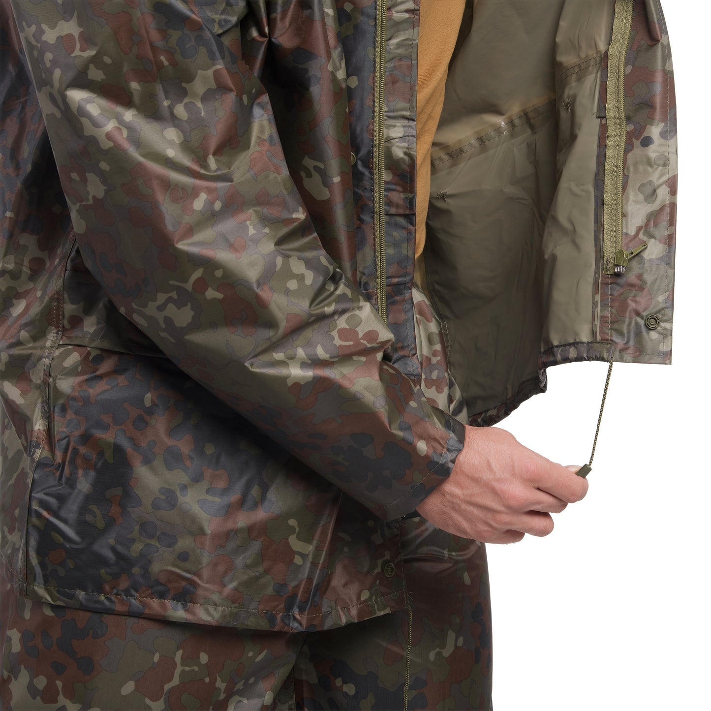 Komplet przeciwdeszczowy Mil-Tec kurtka + spodnie - Flecktarn