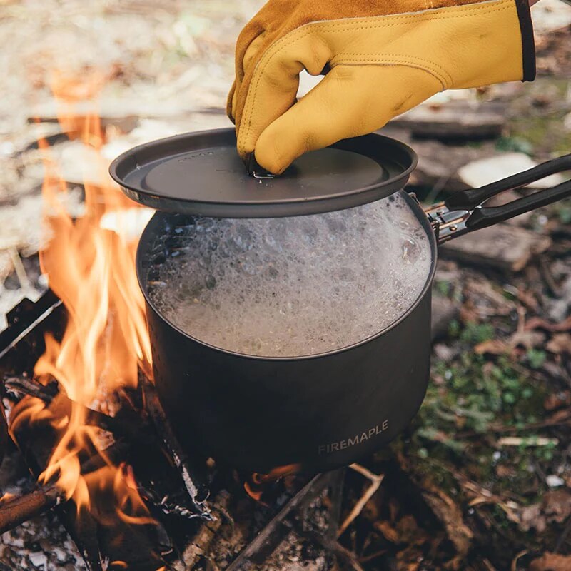 Zestaw naczyń turystycznych Fire Maple Feast 4 - Black