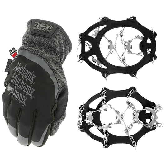 Rękawice Mechanix Wear ColdWork FastFit + raczki na buty - zestaw