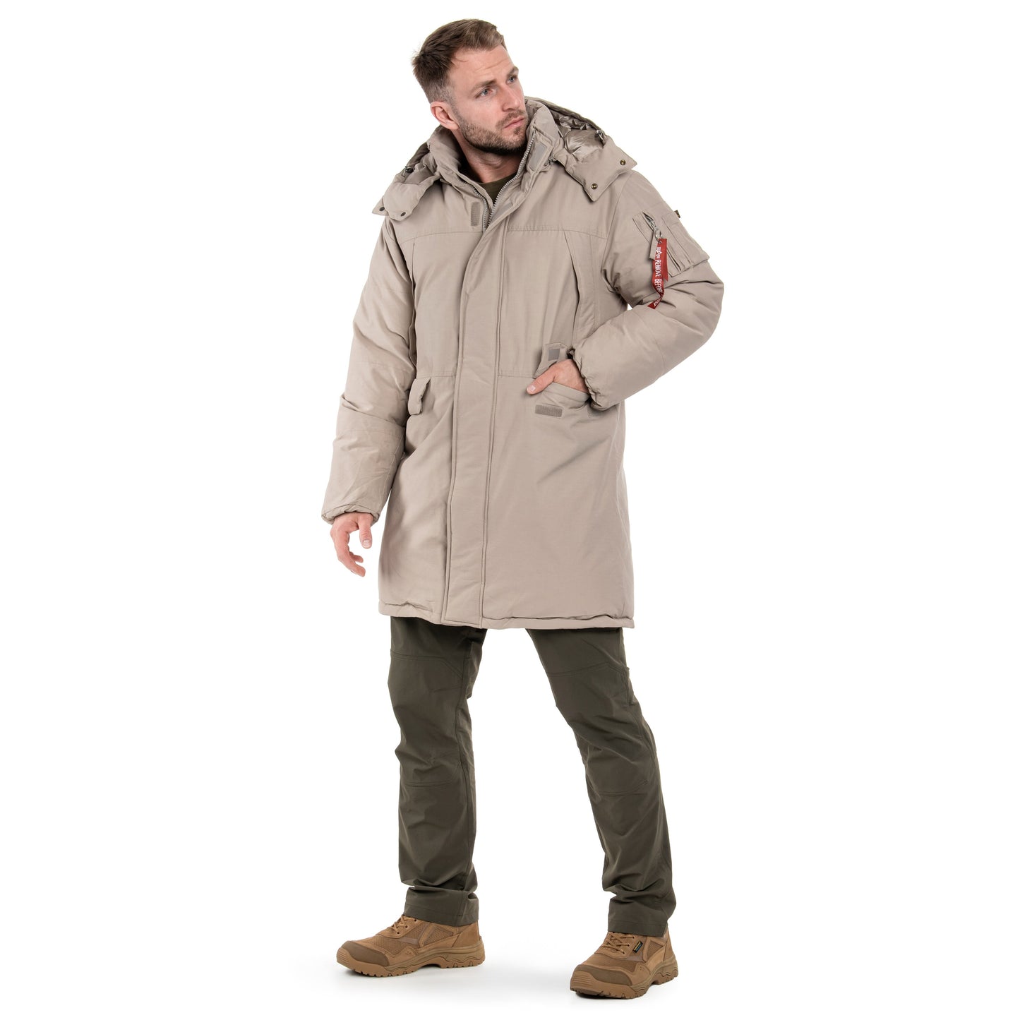 Kurtka Alpha Industries Puffer Parka - Vintage Sand