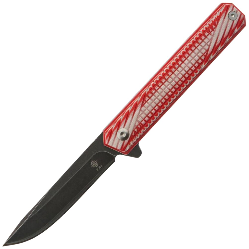 Nóż składany Womsi Wolf S90V G10 - Red/White