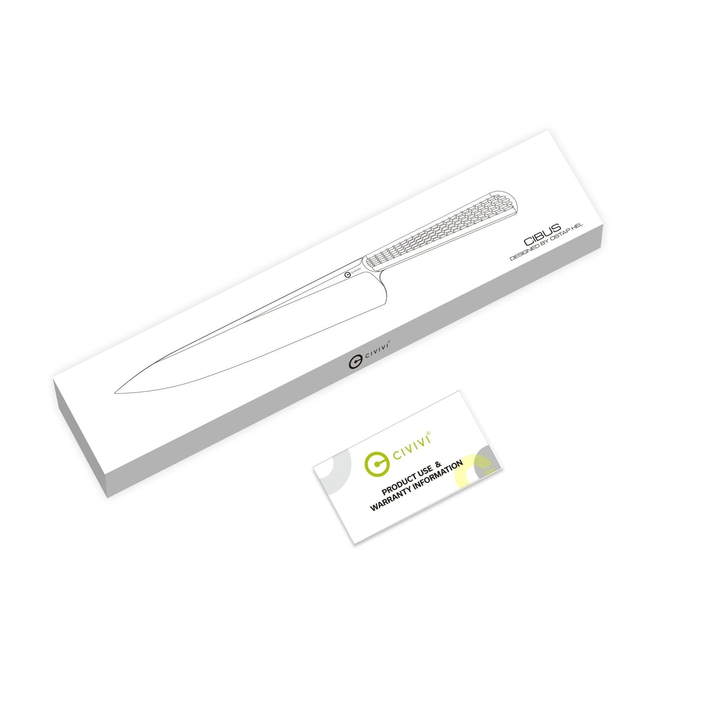 Nóż kuchenny Civivi Cibus G10 - Milled Green