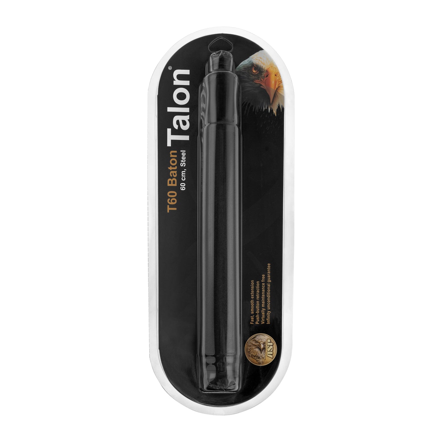 Pałka teleskopowa ASP Talon Infinity Black Chrome Foam 60 cm