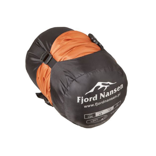Śpiwór Fjord Nansen Finmark Mid Carnelian 850 g - lewy