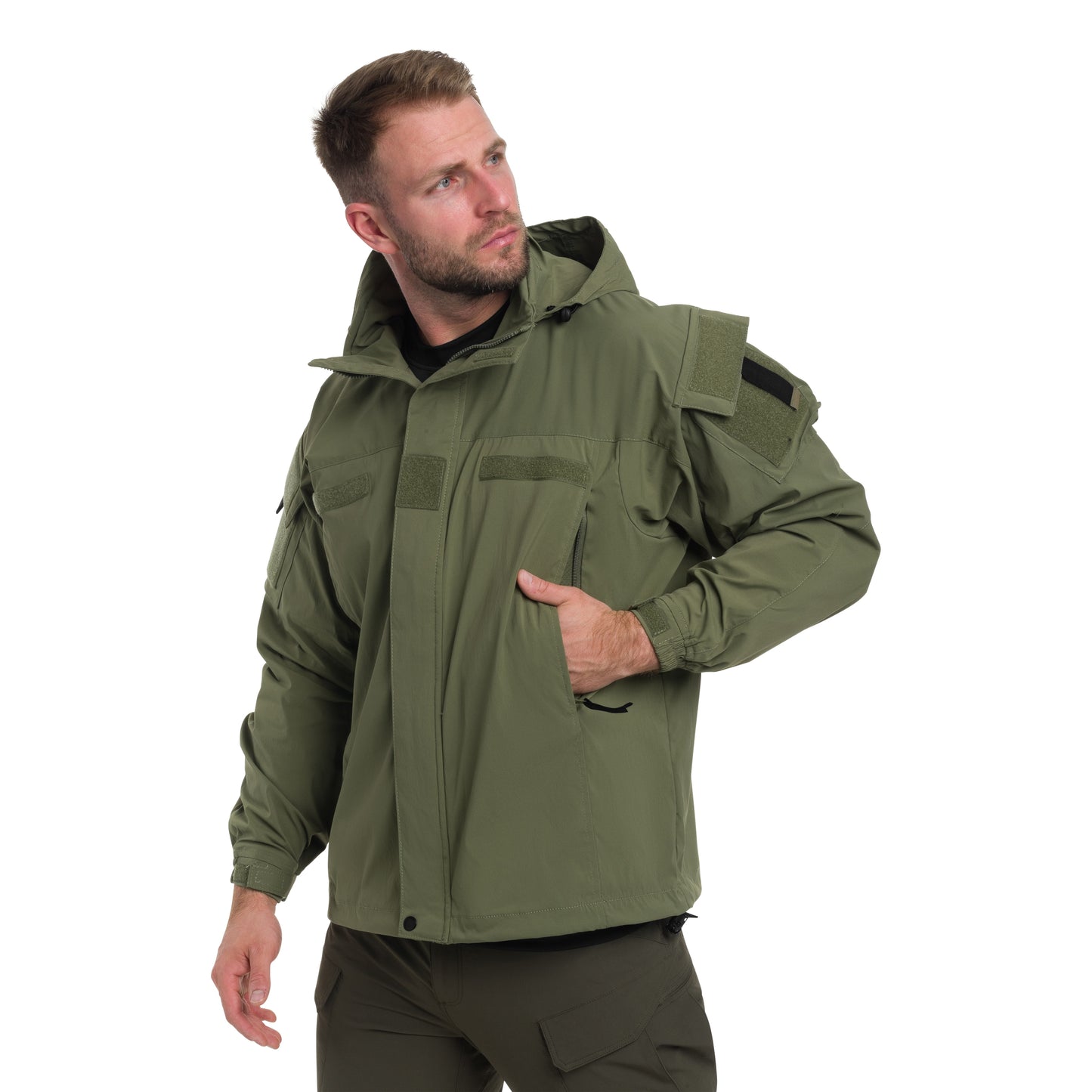 Kurtka MFH US Softshell Level 5 - Olive