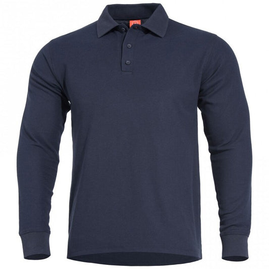 Koszulka polo Pentagon Aniketos Long Sleeve - Navy Blue